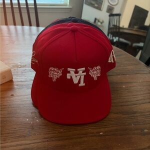 Red MV Logo Baseball Cap